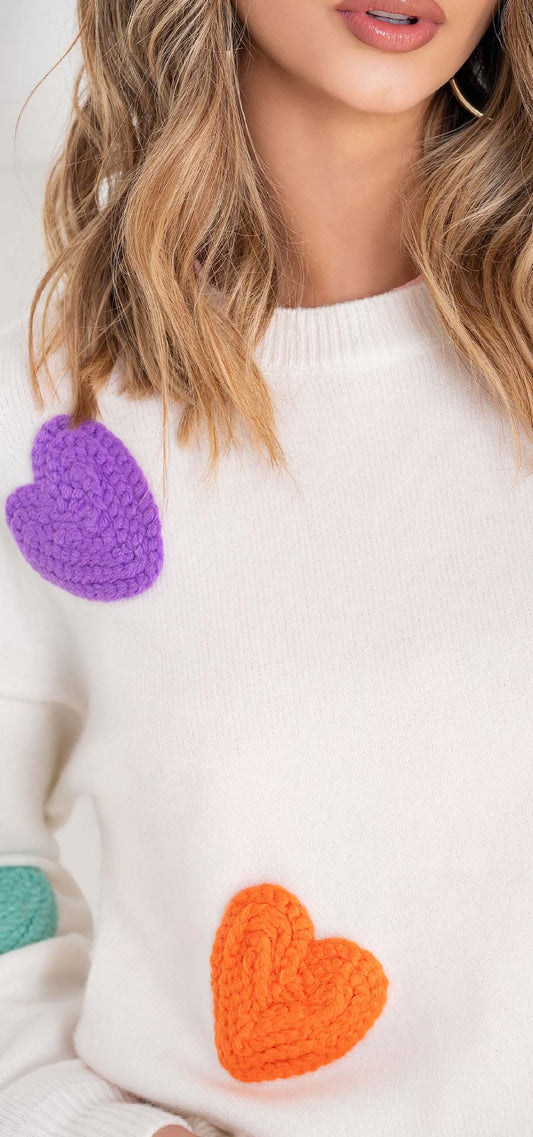 Ref. V-040 Buzo con tela tejida. Tono crudo