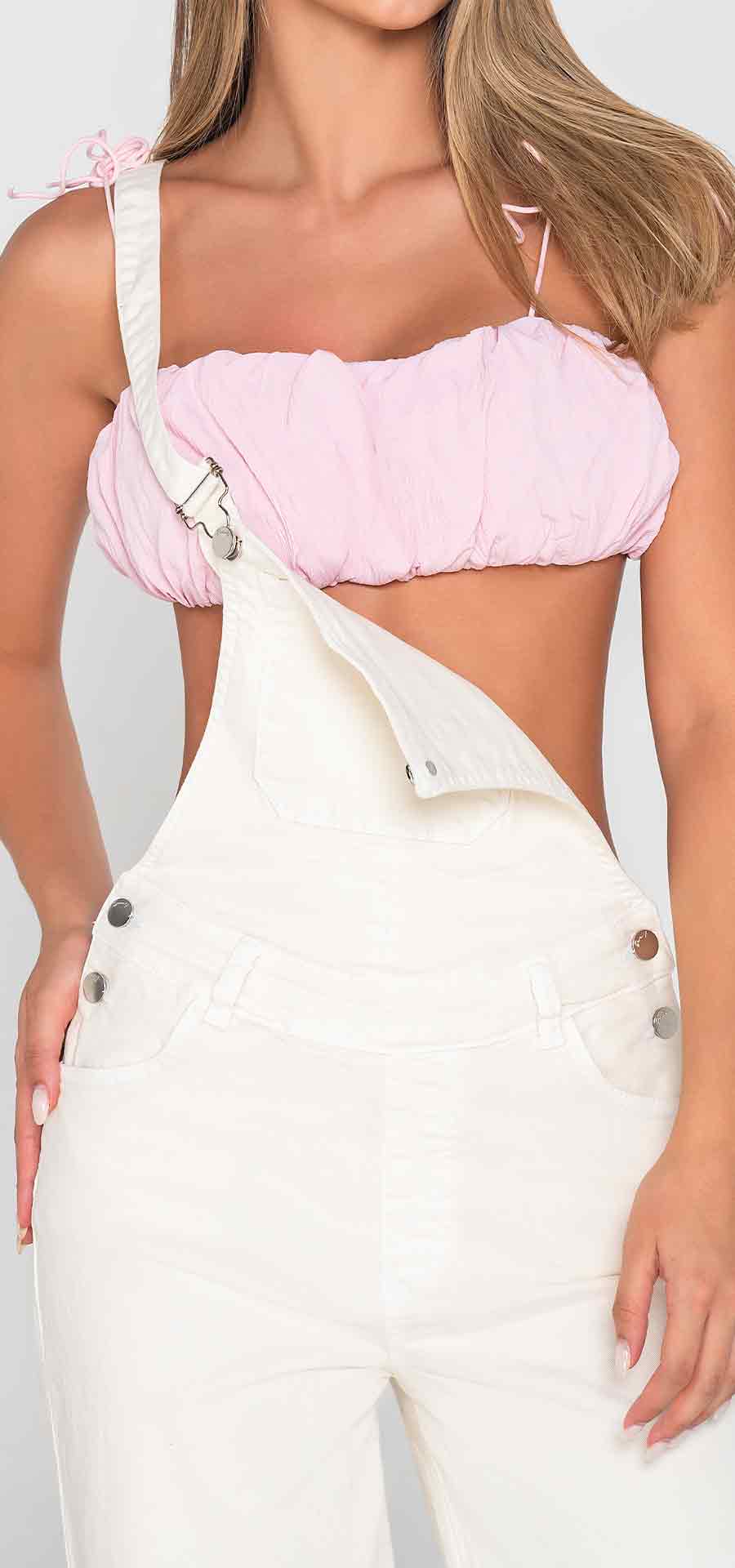 Ref. 700-1801 Palazzo jumpsuit. Off-white