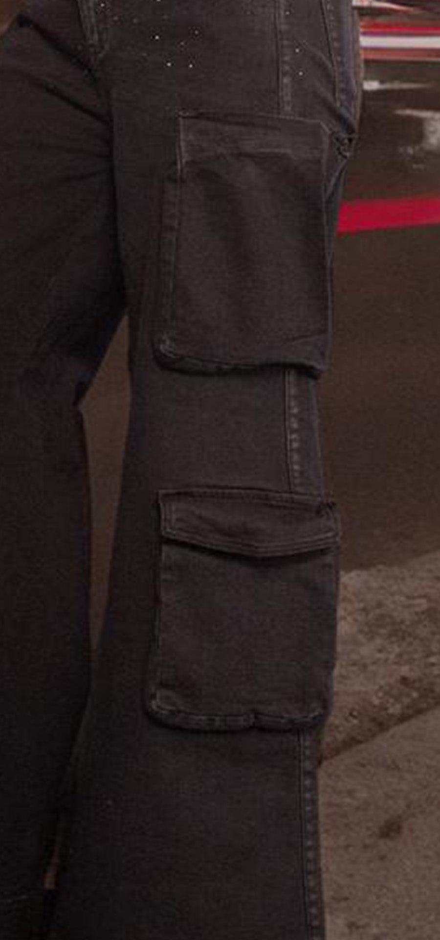 Ref. BFW-007 Jeans Palazzo Tipo Cargo