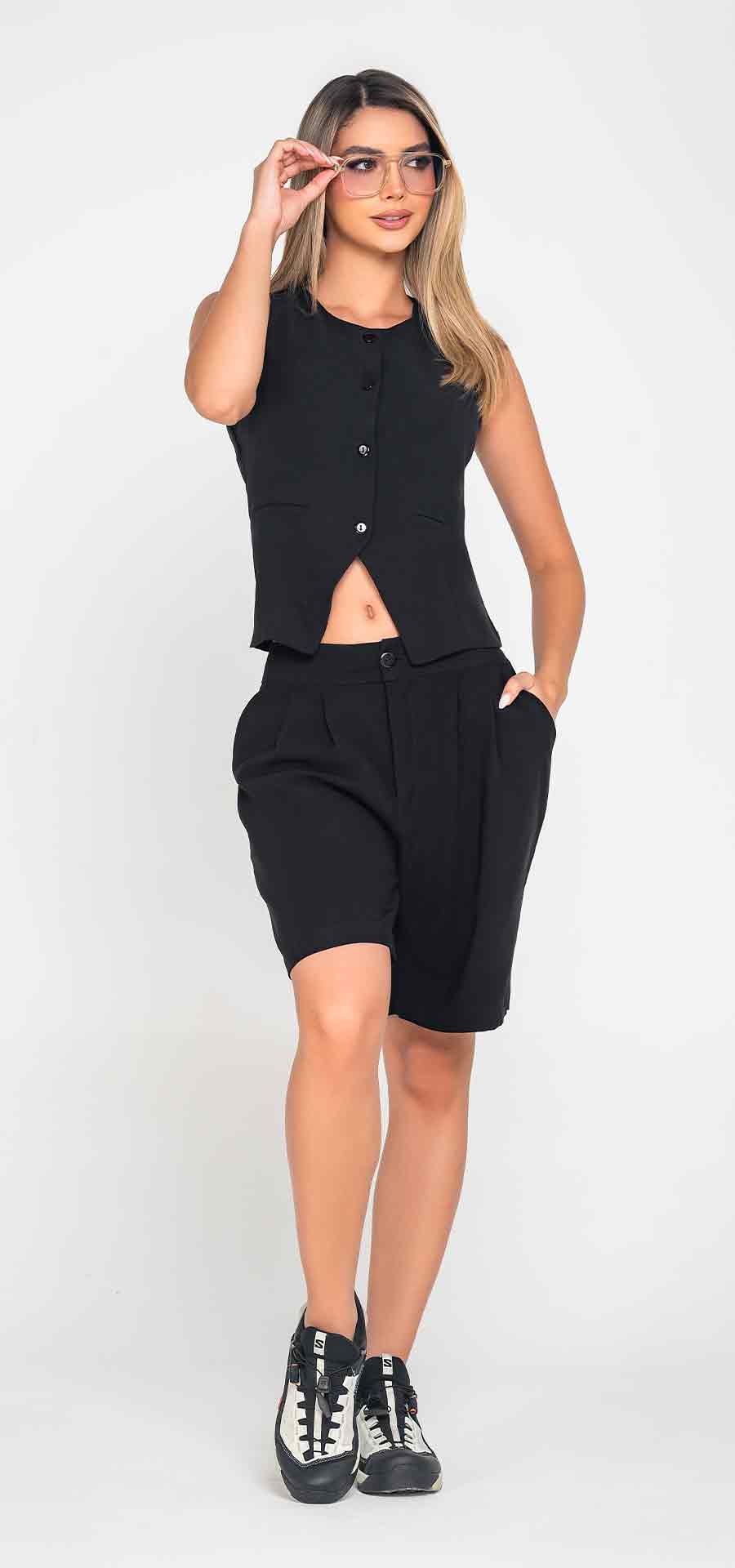 Ref. MM-015 Conjunto 2 piezas. Tono negro