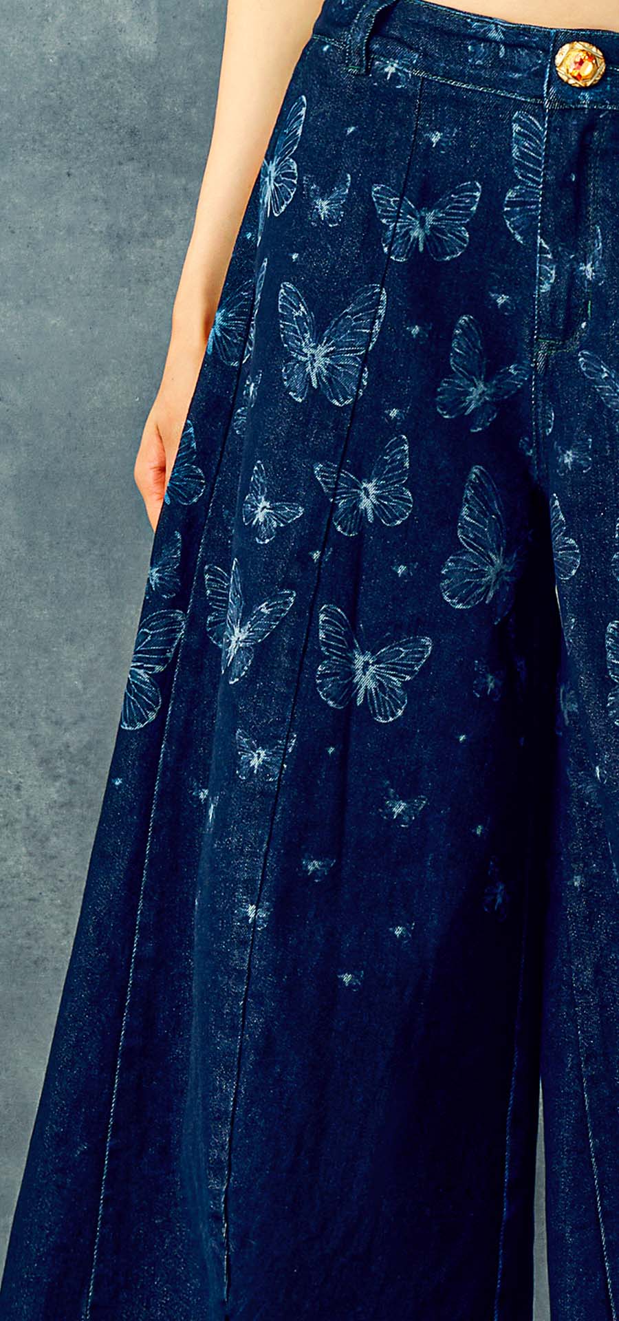 Ref. BFW-036 Pantalon Balloon Demin Realismo Mágico. Composición 98/2