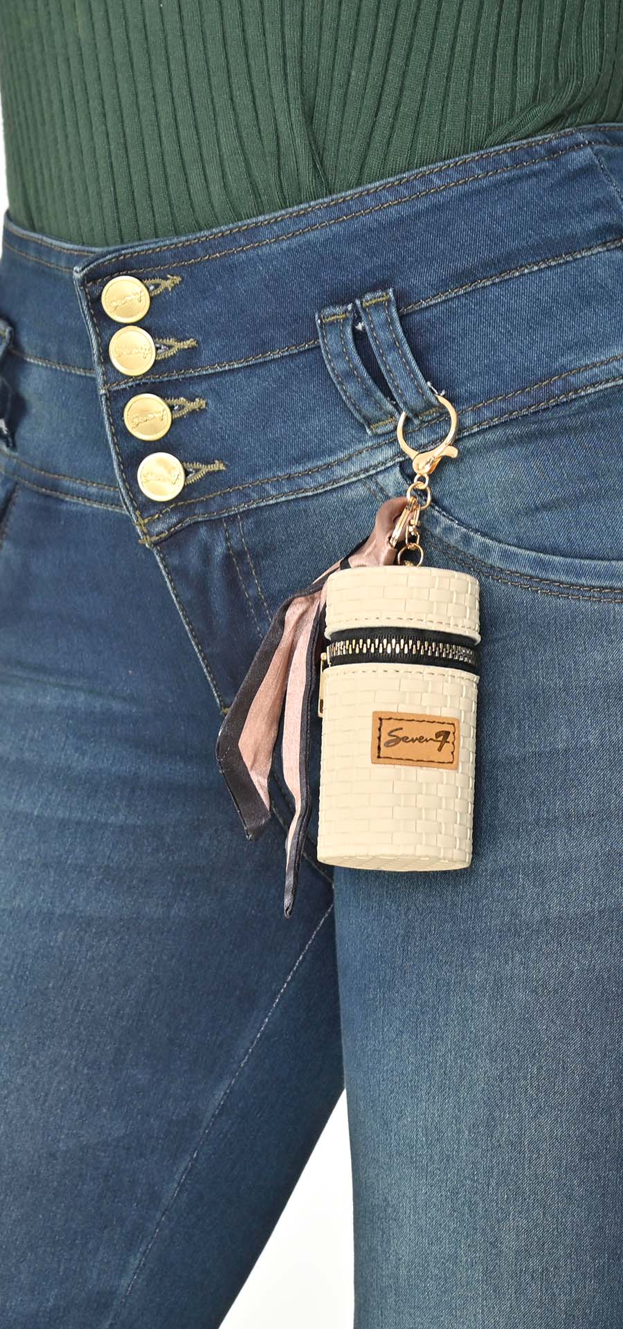 Jeans bota tubo tobillero, faja interna, alto control de abdomen, levantacola.
