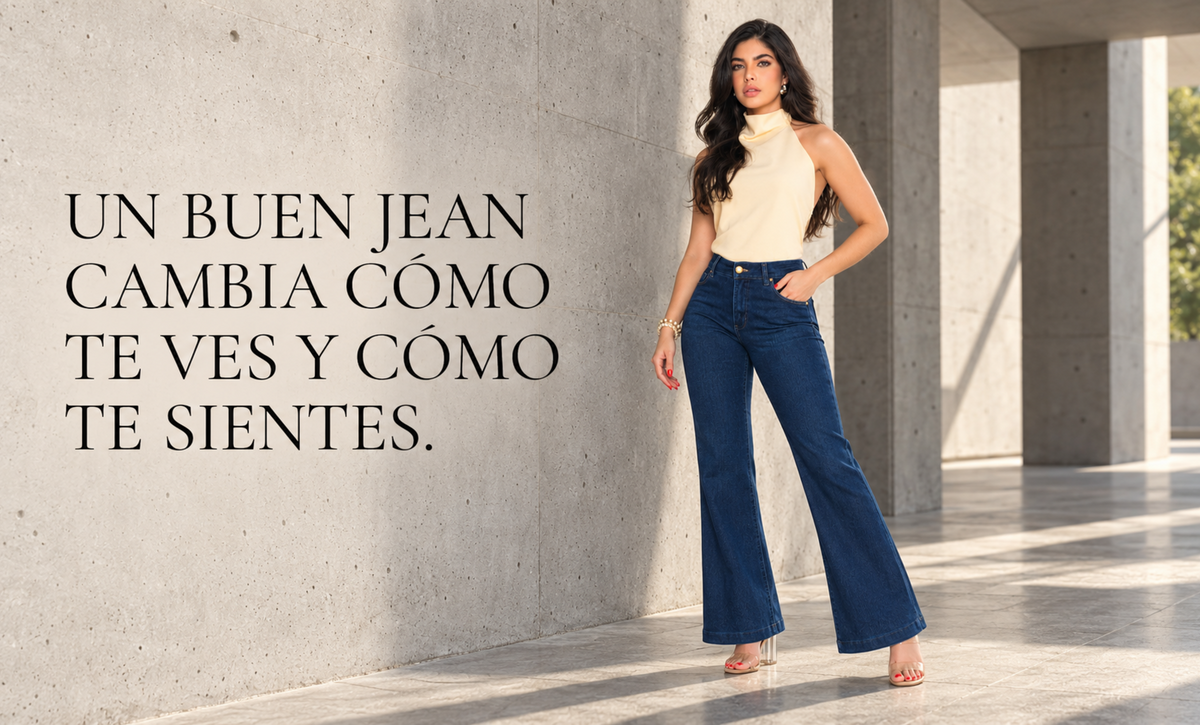 Un buen jean cambia cómo te ves y cómo te sientes. Descubre los jeans bota campana de Seven7.
